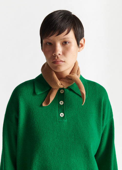 Edith Polo Shirt in Green – &Daughter