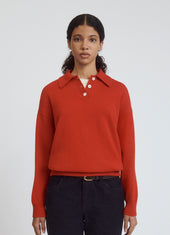 Edith Polo Shirt in Poppy Red