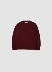 Innes Slouch Crewneck in Burgundy