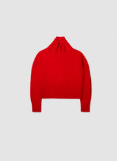 Fintra Crop High Neck in Red