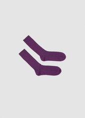 Cora Cashmere Socks in Purple